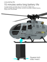 RC ERA C186 BO-105 Flybarless RC Twin-engine Helicopter with 4CH 2.4GHz Transmitter Using a 6-Axis Gyroscope