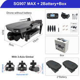 ZLL SG907 MAX Brushless Motor 3-Axis Gimbal 4K HD Box