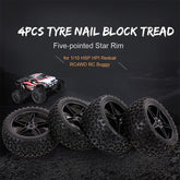RC 1/10 Off-Road Tires For WLtoys 144001 4 DLT017
