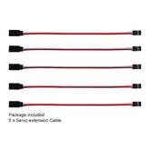 200mm RC Wire 30 futaba 3 JR Male/Female White/Red/Black 5