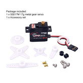 SURPASS Hobby S0017M 17g Digital Servo - Metal Gear for RC Airplane