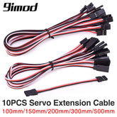 10-Pack 500mm Servo Extension Cable - JR/Futaba Male to Female, 22AWG
