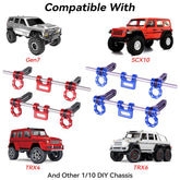 9IMOD 1/10 RC Aluminum Front & Rear Bumper Set for TRX4 TRX6 SCX10 Gen8 Crawler
