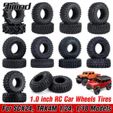 1.0 inch Tire For SCX24 TRX4M Set