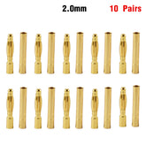 9IMOD 1/5/10Pair RC Bullet Connectors 2.0mm/3.0mm/3.5mm/4.0mm/5mm/5.5m