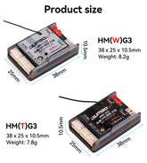 DUMBORC 10A 3-in-1 Receiver with Brushed ESC for RC Car