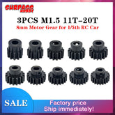 SURPASS HOBBY M1.5 Steel Pinion Gear /A1 Chrome Black HRC42-38 11T 3PCS