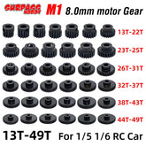 M1 8mm 13T-20T 21T-25T 26T-30T 31T-40T 41T-49T Pinion Motor Gear