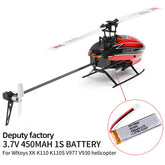 WLtoys XK K110 K110S Airplane Battery 3.7V 450mAh XH2.54 / Charger
