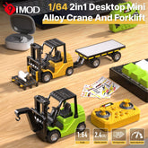 9IMOD 1/64 Model Car Alloy Forklift 2IN1 Crane And Forklift APP