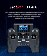 HOTRC HT-8A 8 Transmitter +F-08A Receiver