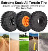 AUSTARHOBBY 2.2 inch Short Course Truck Tires 120*48mm 4