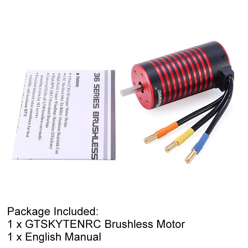 GTSKYTENRC 3670 Brushless Car Motor 2050KV KSX3391