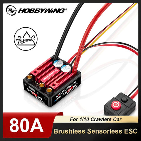 Hobbywing QUICRUN WP 10BL80 Crawler 80A Sensorless Brushless ESC