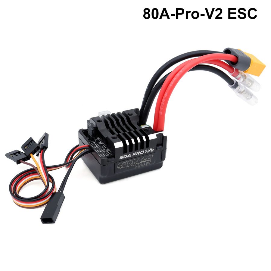 surpass hobby 80A-Pro-V2 Brushed ESC A3 /25MM Fan / Program Card