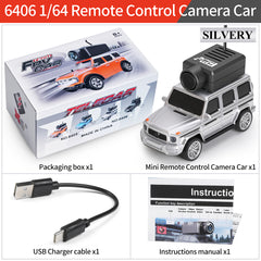 WLtoys RC Cars 1:64 Mini 6406 6406C HD Camera RC Racing Car Toy 120° Wide Angle 2.4G 720P APP Control Mini Car Dual Control WLtoys RC Cars 1:64 Mini 6406 6406C HD Camera Car  120° Wide Angle 2.4G 720P Dual Control