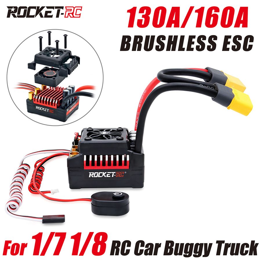 ROCKET-RC-V2 Series Waterproof Brushless ESC 130A/160A Sensorless