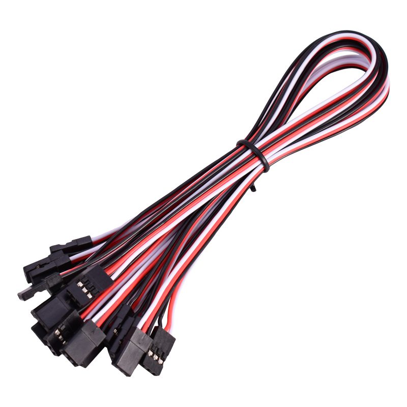 300mm RC Extension Cable /FUTABA JR Male/Male Servo Wire White/Red/Bla