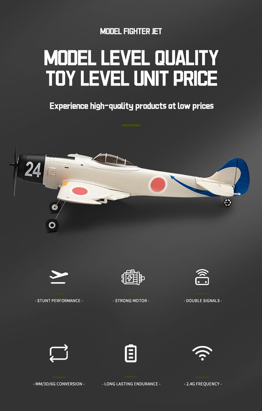 Ki-84 Fixed-Wing Airplane
