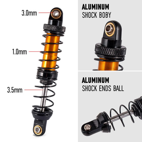 Spring Shock 1/10 Rock Crawler Metal Hydraulic Absorber TRX4 SCX10 90046