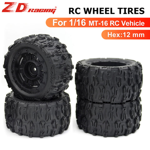 Tires Rubber SCY-16101 12.0mm for MT-16 SCY 16101 PRO 16102 PRO 1/16