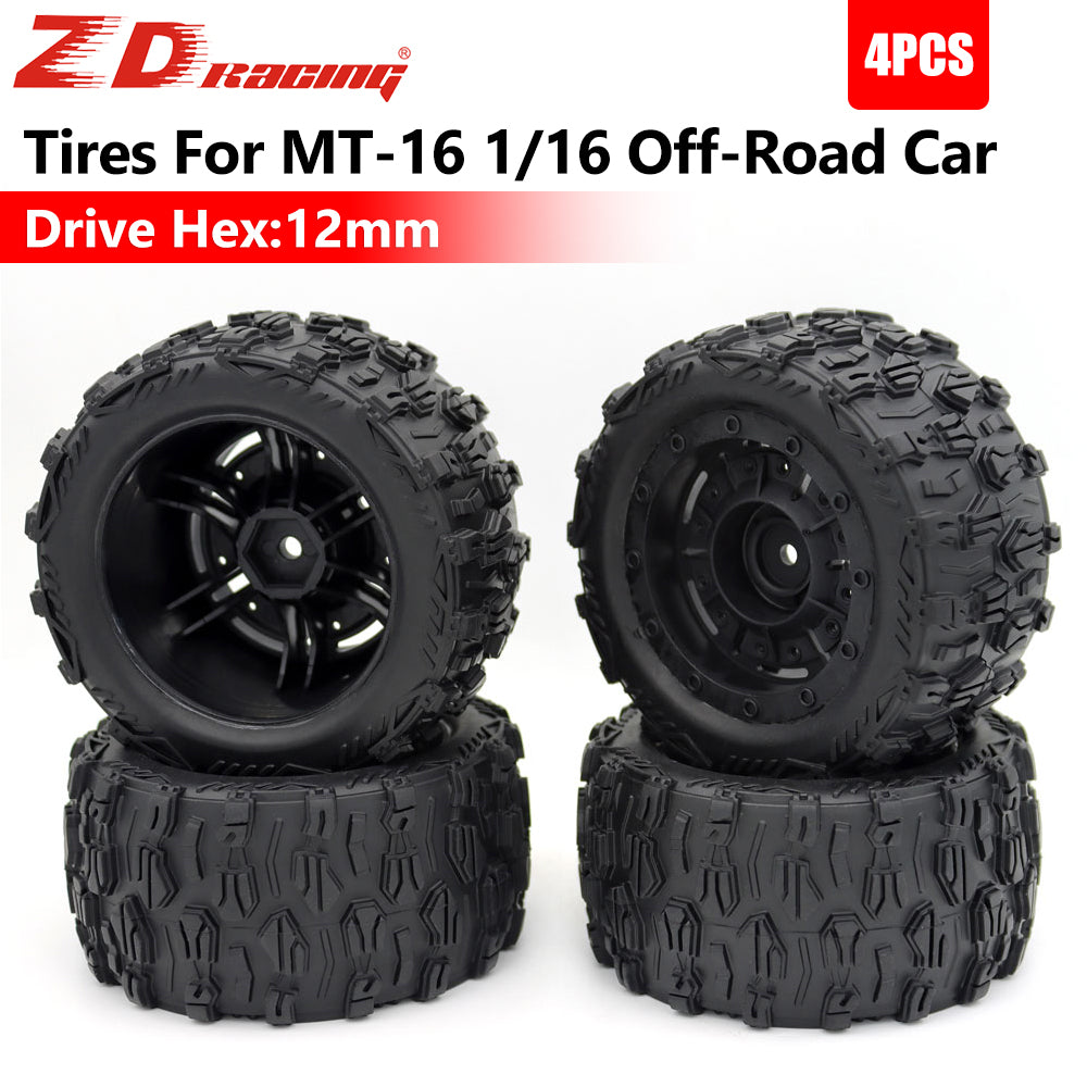 Tires Rubber SCY-16101 12.0mm for MT-16 SCY 16101 PRO 16102 PRO 1/16