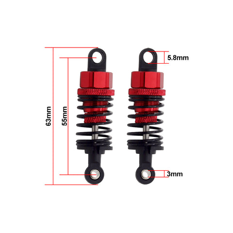 Tamiya TT01 TT02 55mm CNC Aluminum Oil Shocks (Pair)