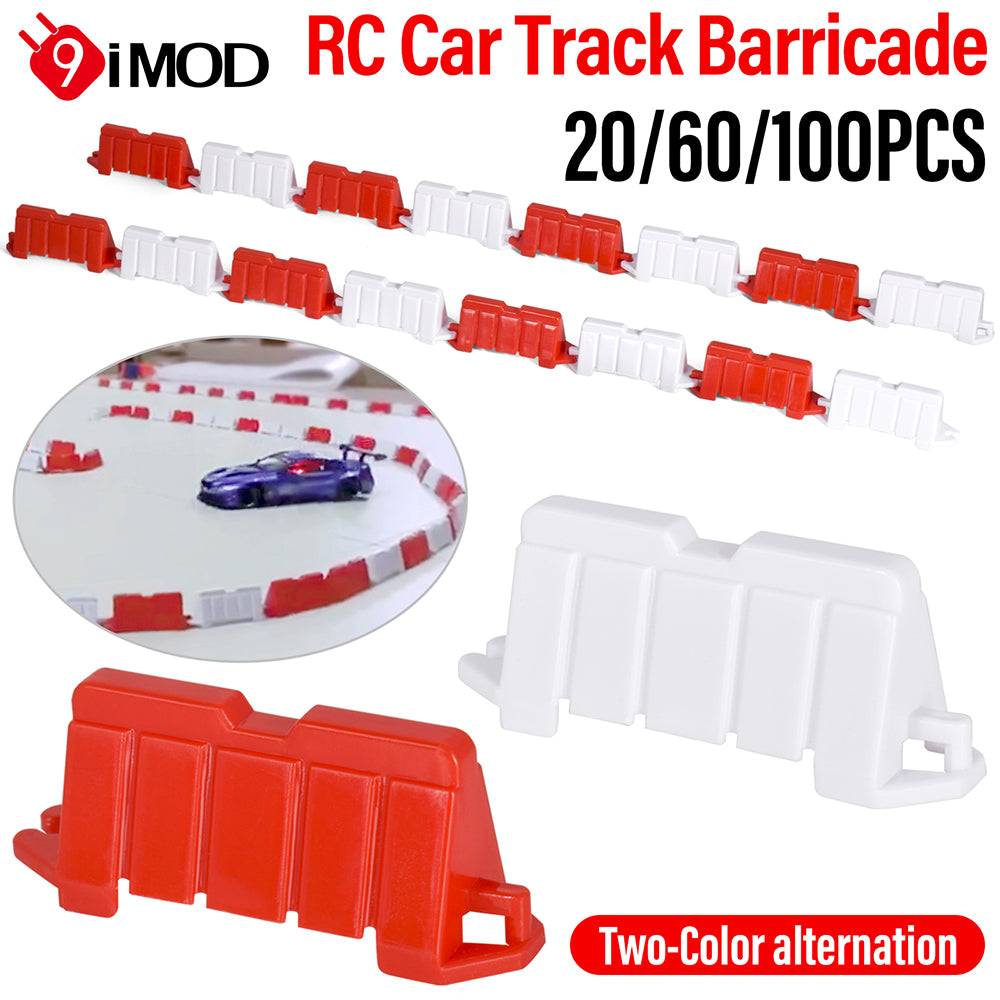 RC Drift Car Track Roadblocks & Traffic Cones Set (20/60/100 PCS)