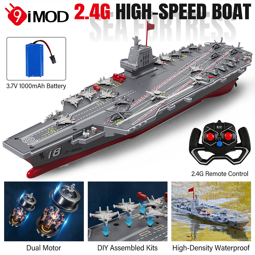 9IMOD RC Aircraft Carrier 2.4G Dual Motor 20Km/h 3.7V 60M High-Density