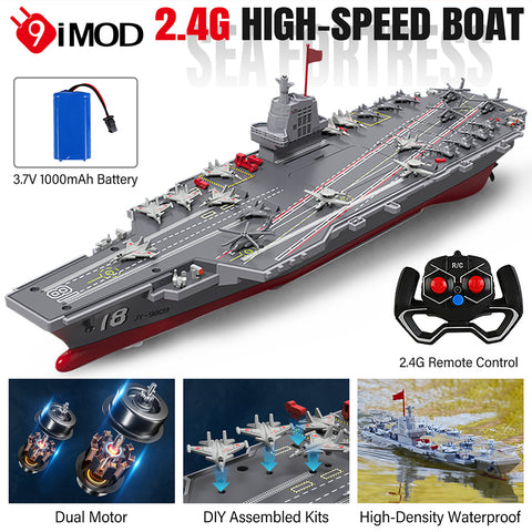 9IMOD RC Aircraft Carrier 2.4G Dual Motor 20Km/h 3.7V 60M High-Density