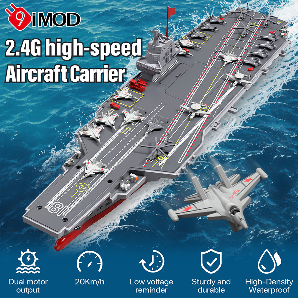 9IMOD RC Aircraft Carrier 2.4G Dual Motor 20Km/h 3.7V 60M High-Density