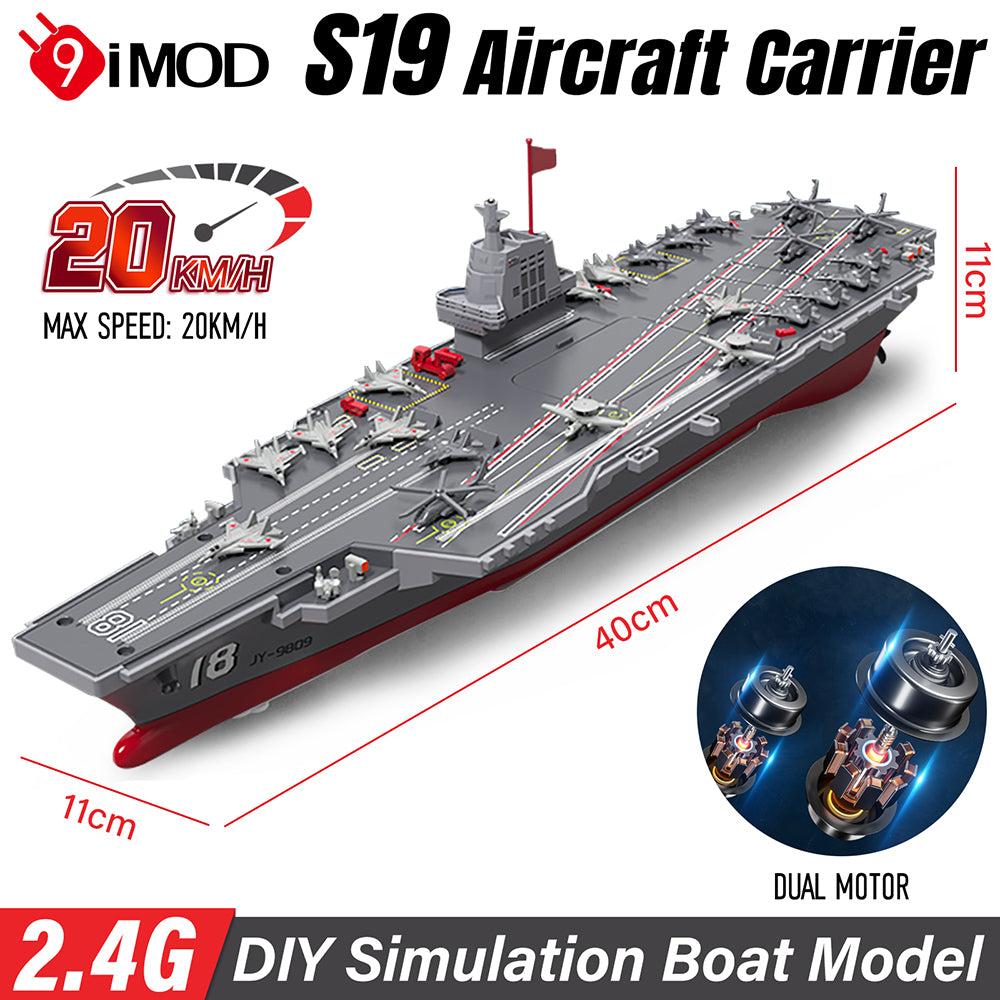 9IMOD RC Aircraft Carrier 2.4G Dual Motor 20Km/h 3.7V 60M High-Density