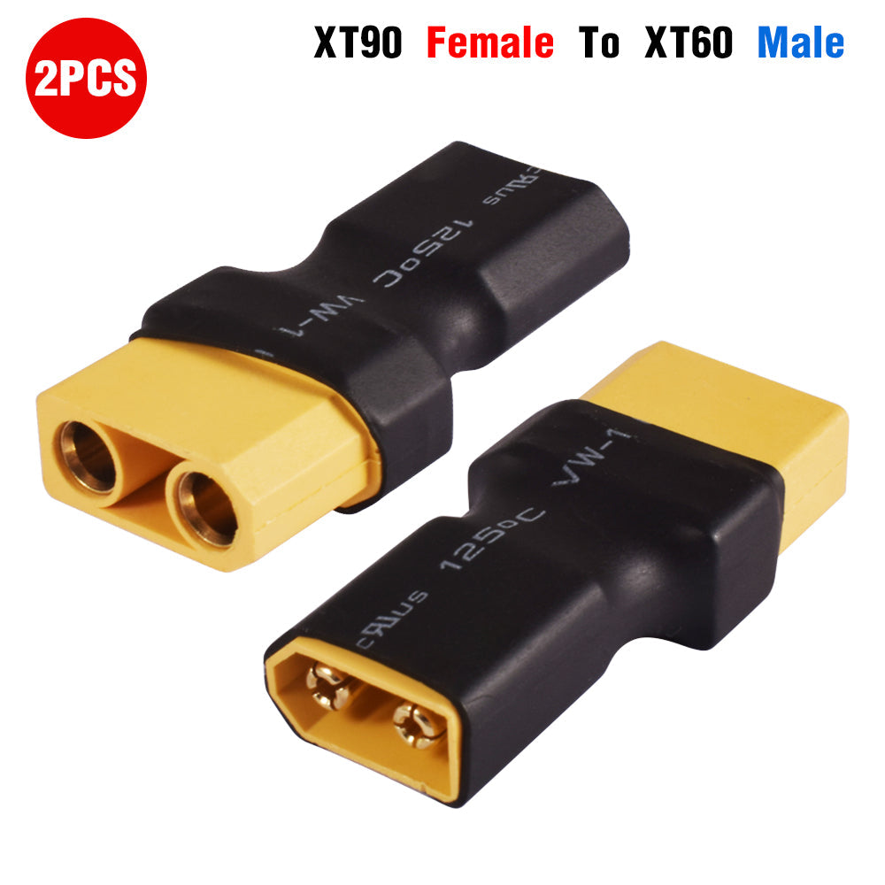 XT90 female to XT60 male (2 pcs, 2RC3720C)