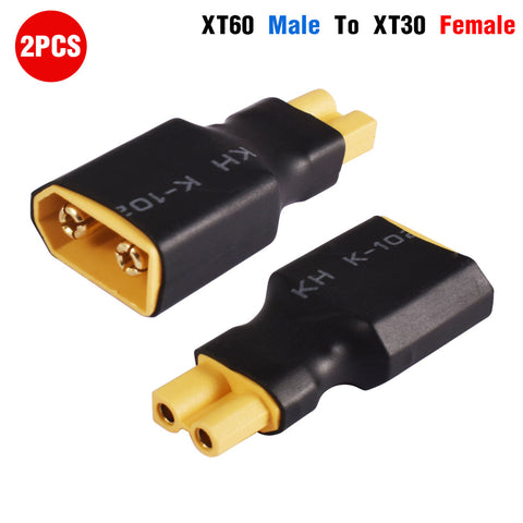 XT60 male to XT30 female (2 pcs, 2RC3720E)
