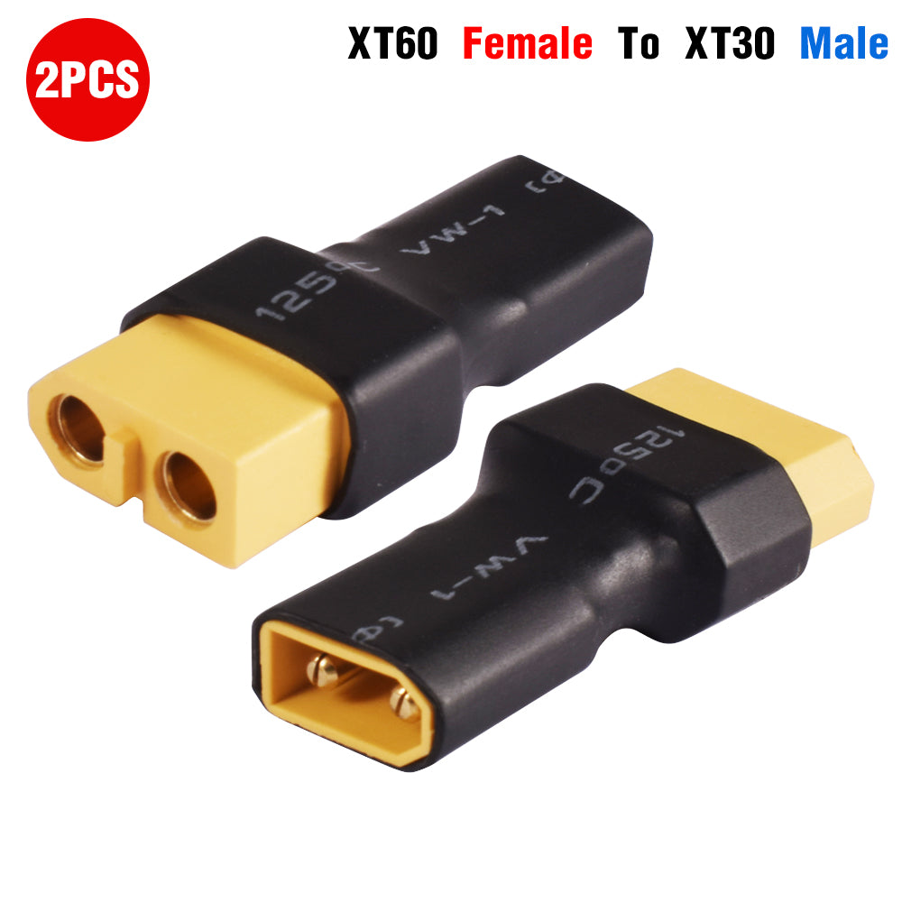 XT60 female to XT30 male (2 pcs, 2RC3720F)