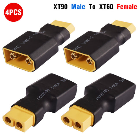 XT90 male to XT60 female (4 pcs, 4RC3720D)