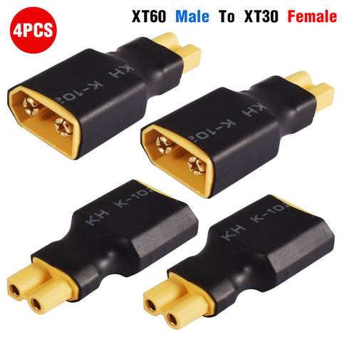 XT60 male to XT30 female (4 pcs, 4RC3720E)