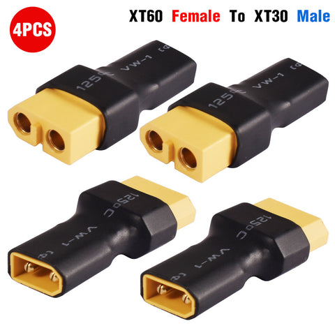XT60 female to XT30 male (4 pcs, 4RC3720F)