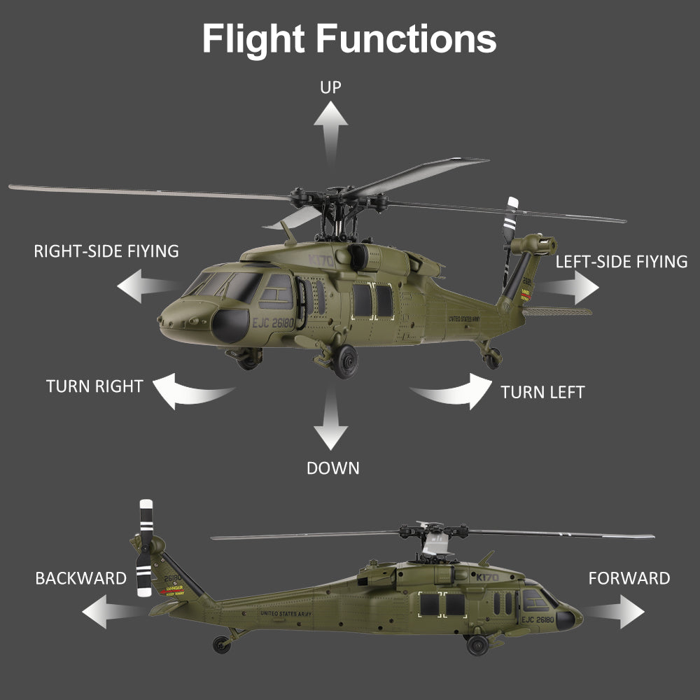 RC ERA K170 UH-60L Black Hawk 4CH Flybarless Helicopter