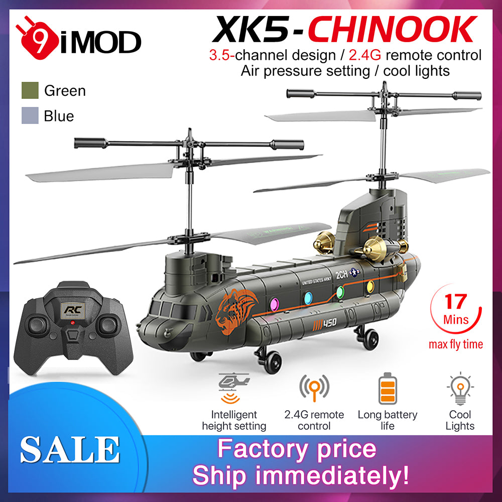 WLtoys XK Sentry 2 Chinook 2.4G Altitude Hold RC Helicopter