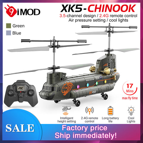 WLtoys XK Sentry 2 Chinook 2.4G Altitude Hold RC Helicopter