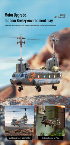 WLtoys XK Sentry 2 Chinook 2.4G Altitude Hold RC Helicopter
