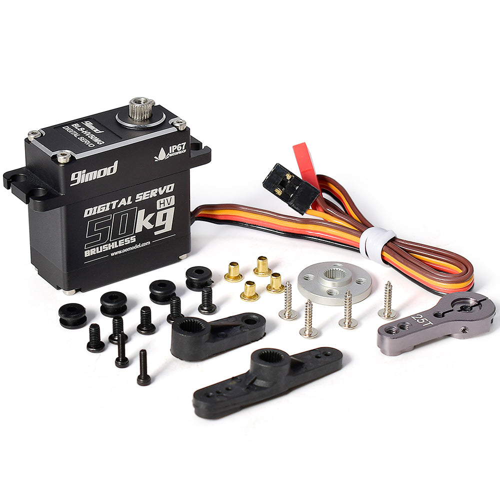 9IMOD HV50MG Metal Gear Brushless HV Waterproof Servo - 50KG, 180deg