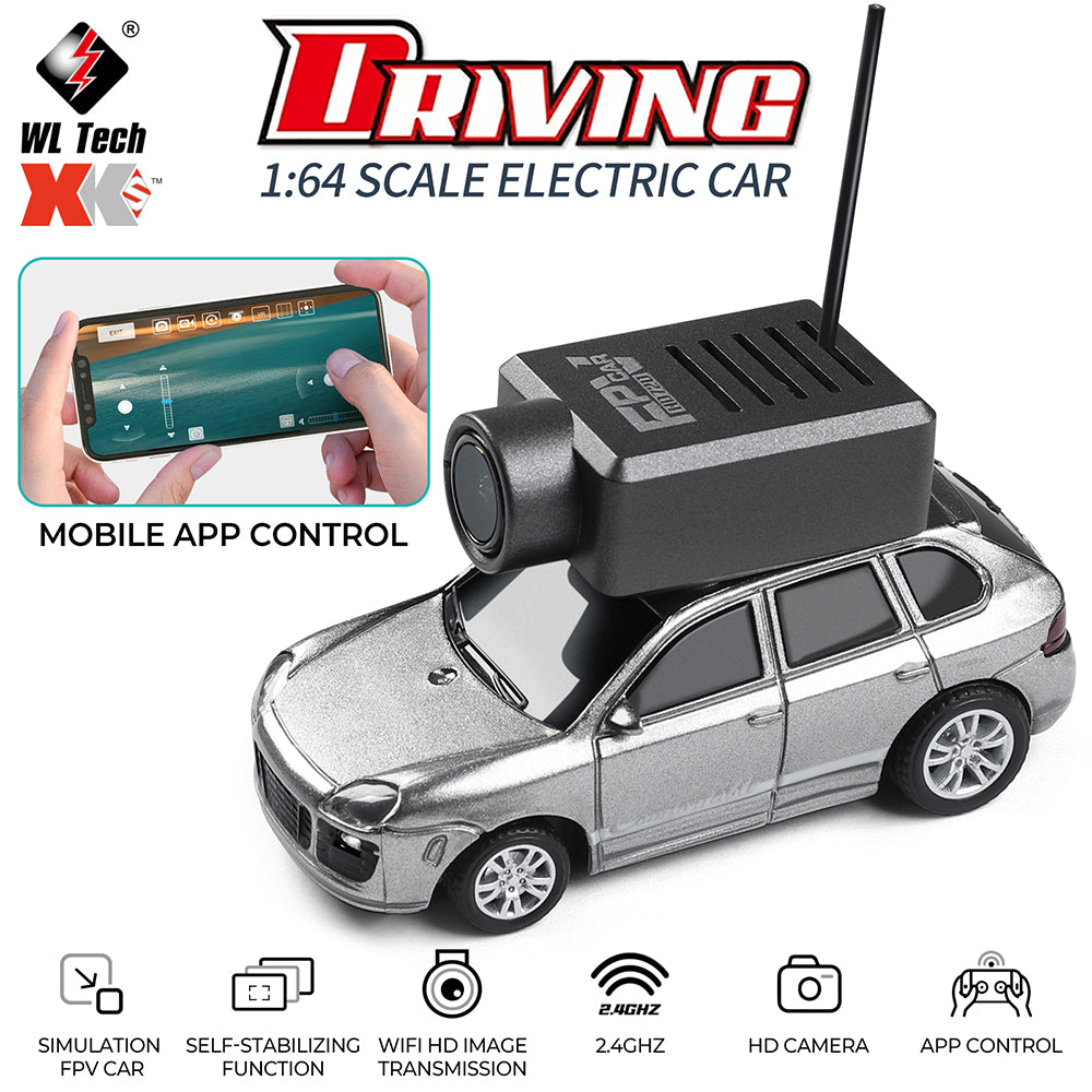 WLtoys 6401 1/64 Porsche APP RC Camera Car