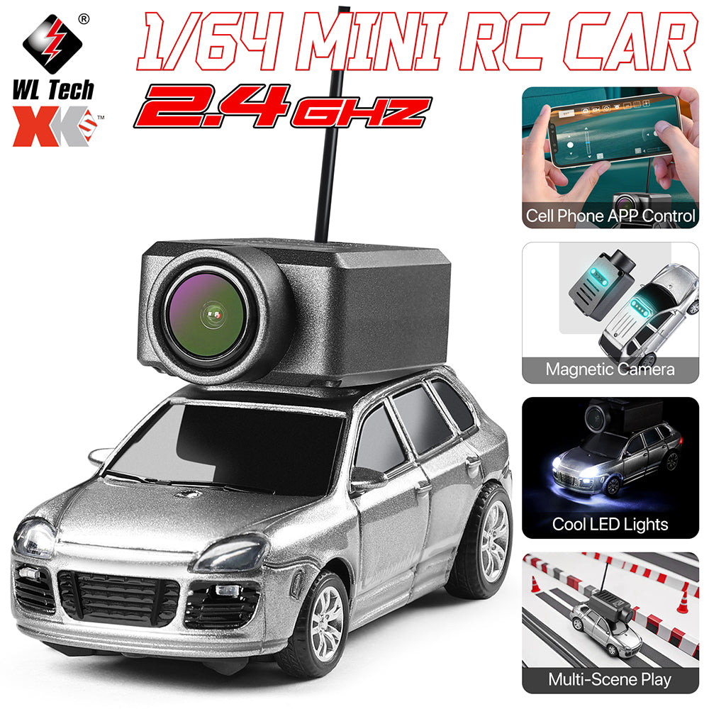 WLtoys 6401 1/64 Porsche APP RC Camera Car
