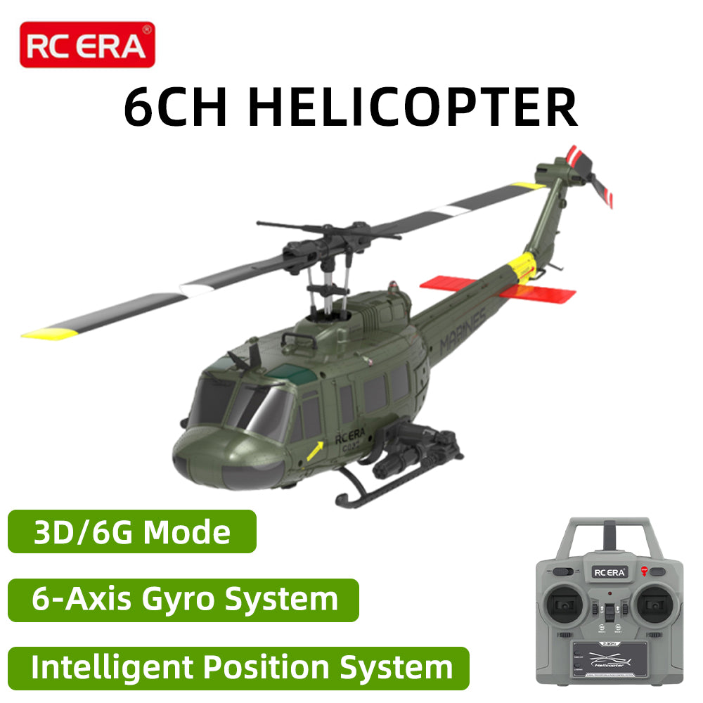 RC ERA C032 UH-1 Huey 1/48 6CH 3D Flybarless Scale Helicopter