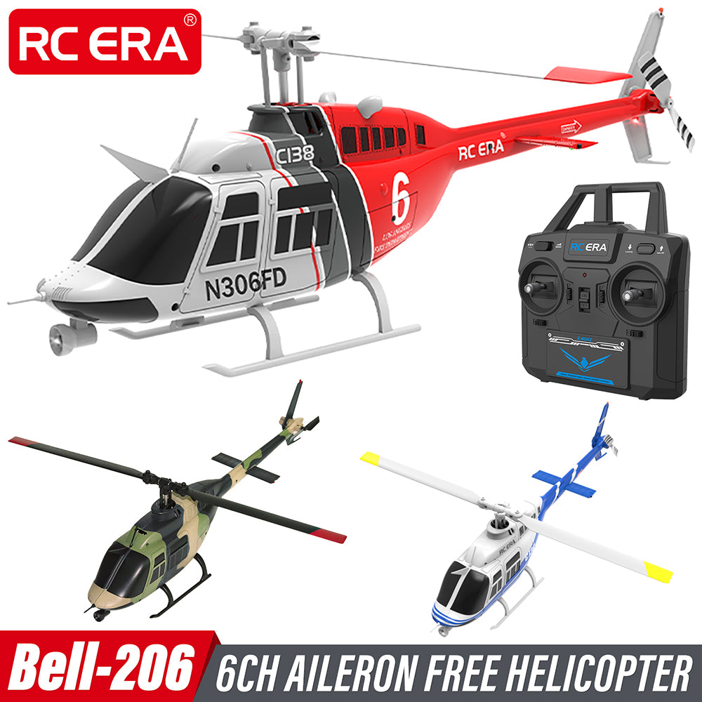 RC ERA C138 BELL 206 1/33 6CH Flybarless Scale RC Helicopter