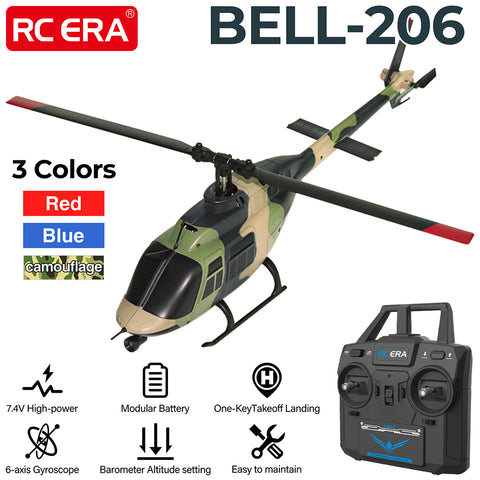 RC ERA C138 BELL 206 1/33 6CH Flybarless Scale RC Helicopter