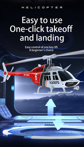RC ERA C138 BELL 206 1/33 6CH Flybarless Scale RC Helicopter