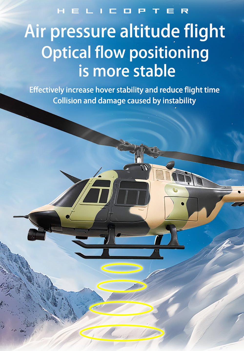 RC ERA C138 BELL 206 1/33 6CH Flybarless Scale RC Helicopter